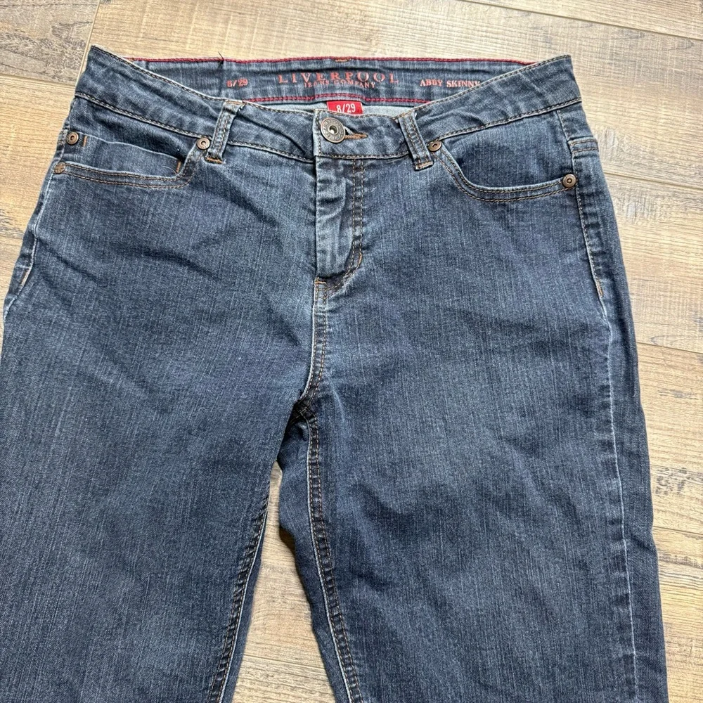Liverpool Dark Blue Abby Skinny Denim Jeans - Picture 4 of 13